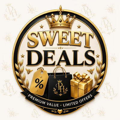 "Sweet Deals collection logo featuring premium savings, exclusive offers, and limited-time promotions from Prime Honey's."