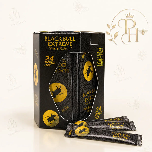 Black Bull Extreme Honey – Extra Strength Honey Formula, 24 Pack