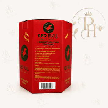 Red Bull Honey Sachets 24 Count Box | Premium Honey Blend | Convenient Single-Serve Honey Pack