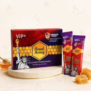 VIP+ Royal American Honey Gel Sachets, 12 Count Box, 20g Each