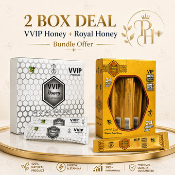 VVIP Honey Platinum & VIP Royal Honey Combo – 2 Box Premium Honey Bundle