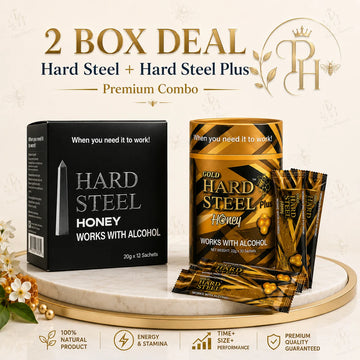 Hard Steel Honey & Hard Steel Plus Combo – 2 Box Premium Honey Bundle