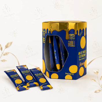 Blue Bull Extreme Honey Sachets 24 Count Box | Premium Honey Blend | Convenient Single-Serve Honey Pack