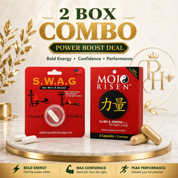 SWAG & Mojo Risen Capsules Combo – 2 Pack Premium Wellness Supplement Bundle