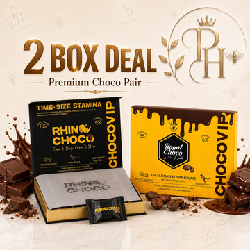 Rhino Choco VIP & Royal Choco VIP Combo – 2 Box Premium Chocolate Bundle
