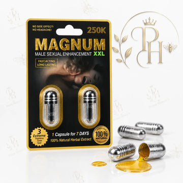 Magnum XXL 250K Premium Herbal Capsules – 2 Count Wellness Pack