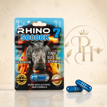 Rhino 7 50000K Herbal Capsule – Premium Single Pack Wellness Supplement