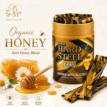 Gold Hard Steel Plus Honey Sachets 30 Count – Energy & Performance Support