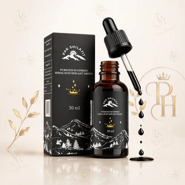 PakShilajit® Sun Dried Himalayan Shilajit Liquid Drops, Most Premium & Organic Gold Graded Shilajit Drops Above 17000FT (30ML Pack), Rich in Fulvic Acid Humic Acid Natural Supplement