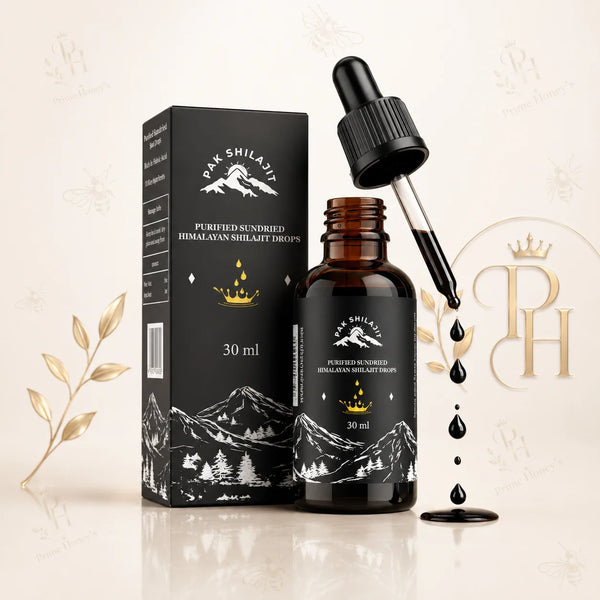 PakShilajit® Sun Dried Himalayan Shilajit Liquid Drops, Most Premium & Organic Gold Graded Shilajit Drops Above 17000FT (30ML Pack), Rich in Fulvic Acid Humic Acid Natural Supplement