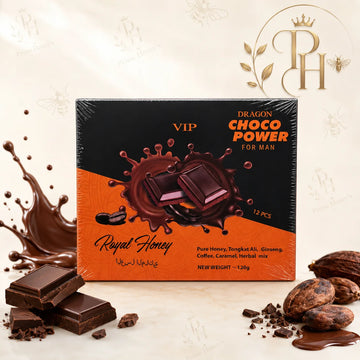 VIP Dragon Royal Honey Chocolate for Men, Premium 12 Pack