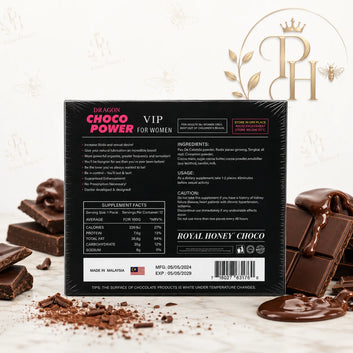 VIP Dragon Choco Power for Women – Royal Honey Chocolate, 12 PCS Pack