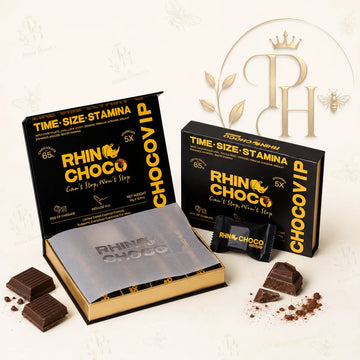 Rhino-Choco Extra Strength Dark Chocolate for Men-Pack of 12(10g each)