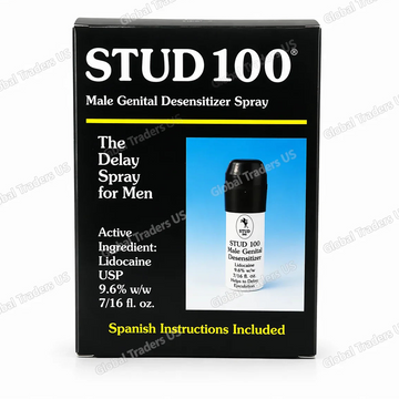 Stud 100 Delay Spray for Men – Lidocaine 9.6% Desensitizing Spray | Performance Support | 0.5 oz