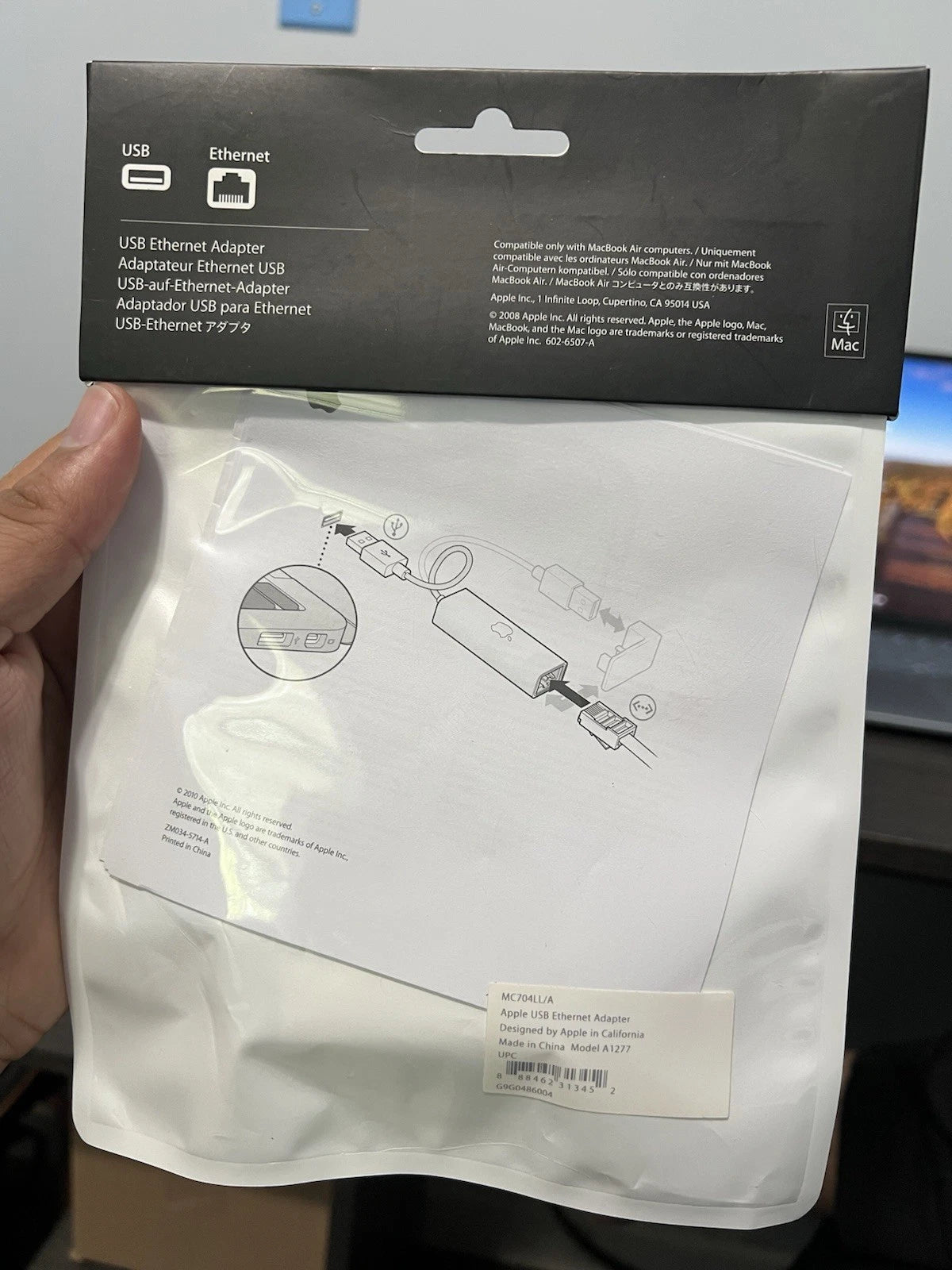 USB ethernet adapter, Apple Original Fast Free Shipping